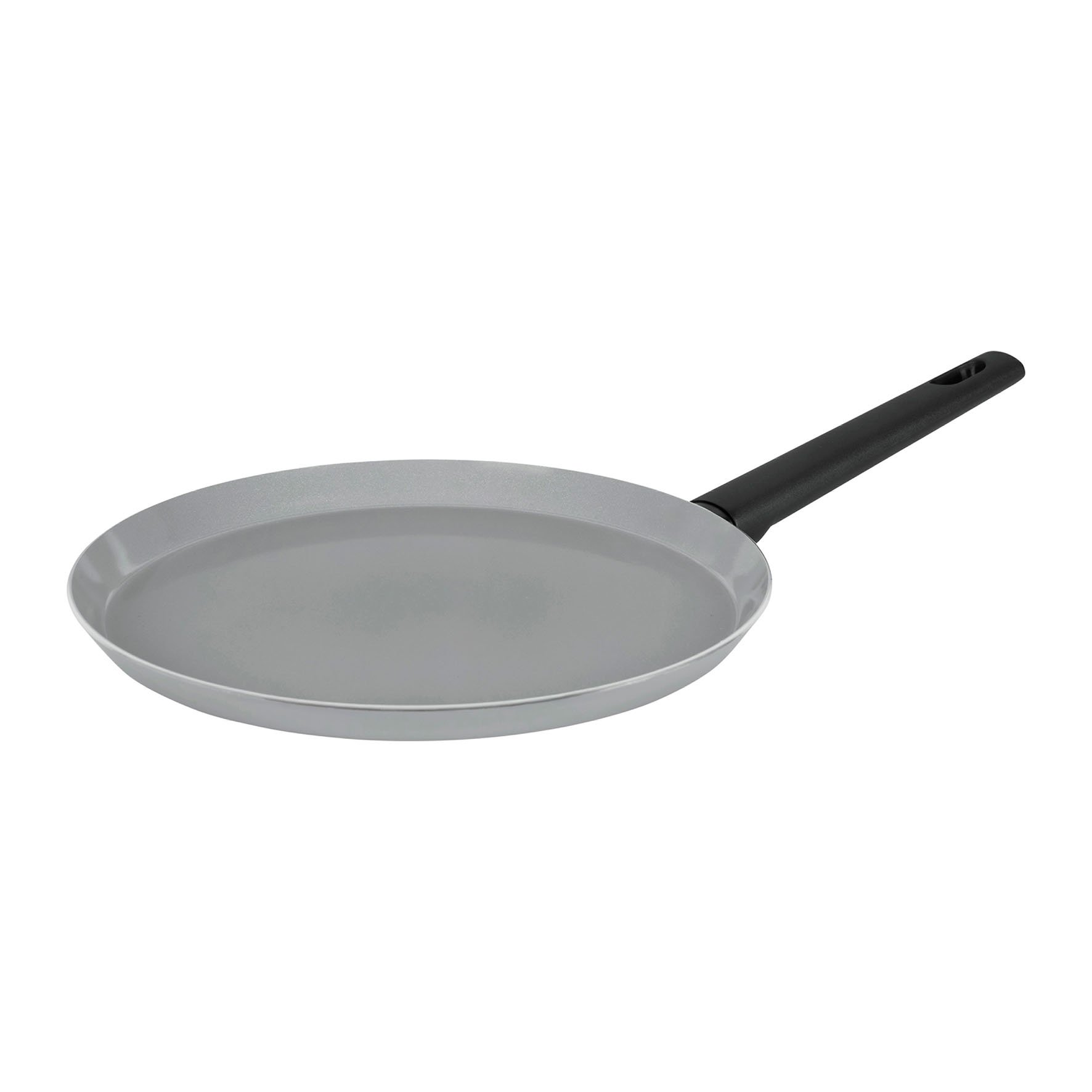 Image de Poêle à Crêpes Aluminium gris SILICE Ø 28cm - Revêtement Antiadhésif Sain en Céramique - Manche thermorésistant - Tous feux dont induction