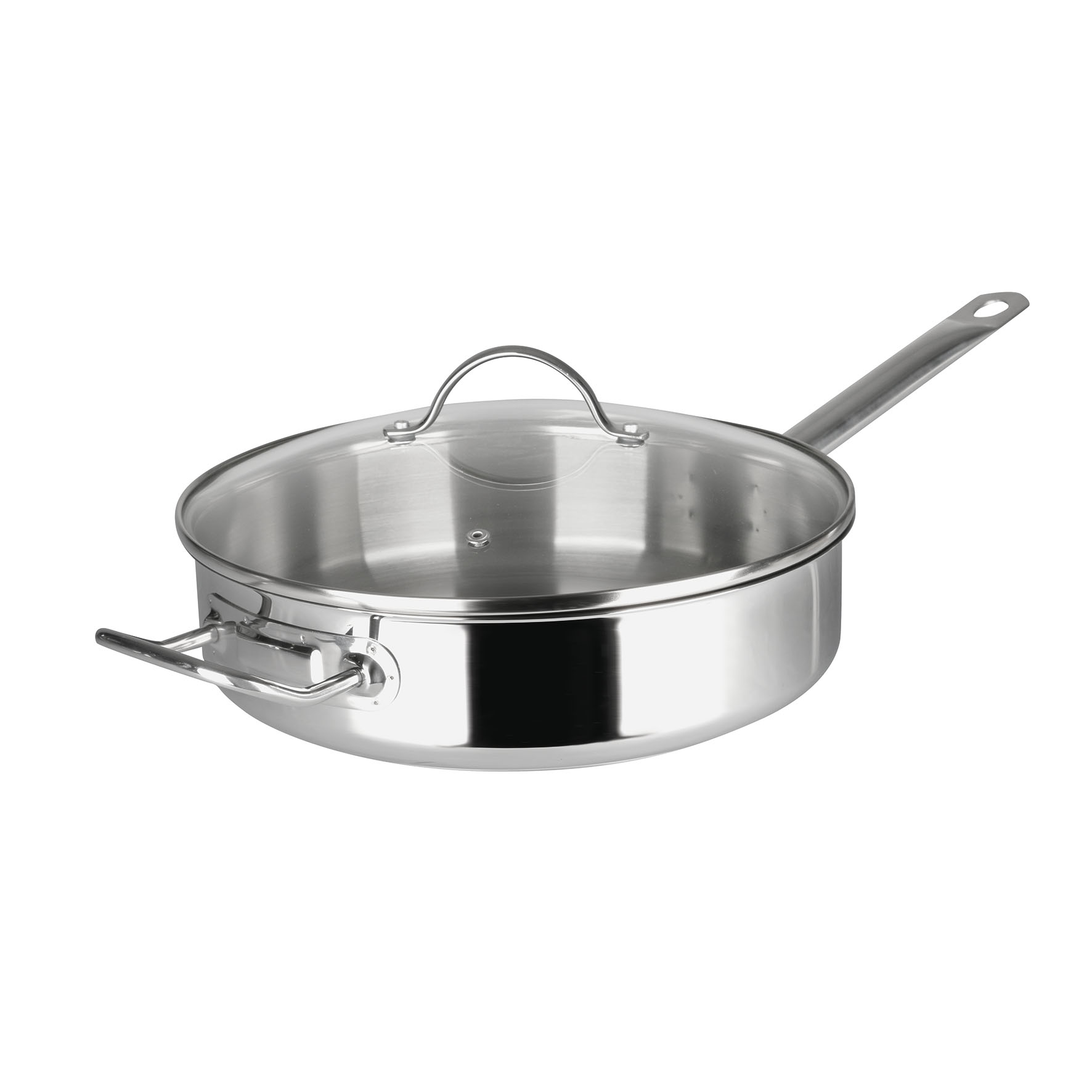 Image de Sauteuse Gamme Expert Acier inoxydable Qualité Pro Ø 28 cm - Fond 3 couches renforcées, fabriqué sans PFAS - tous feux dont induction