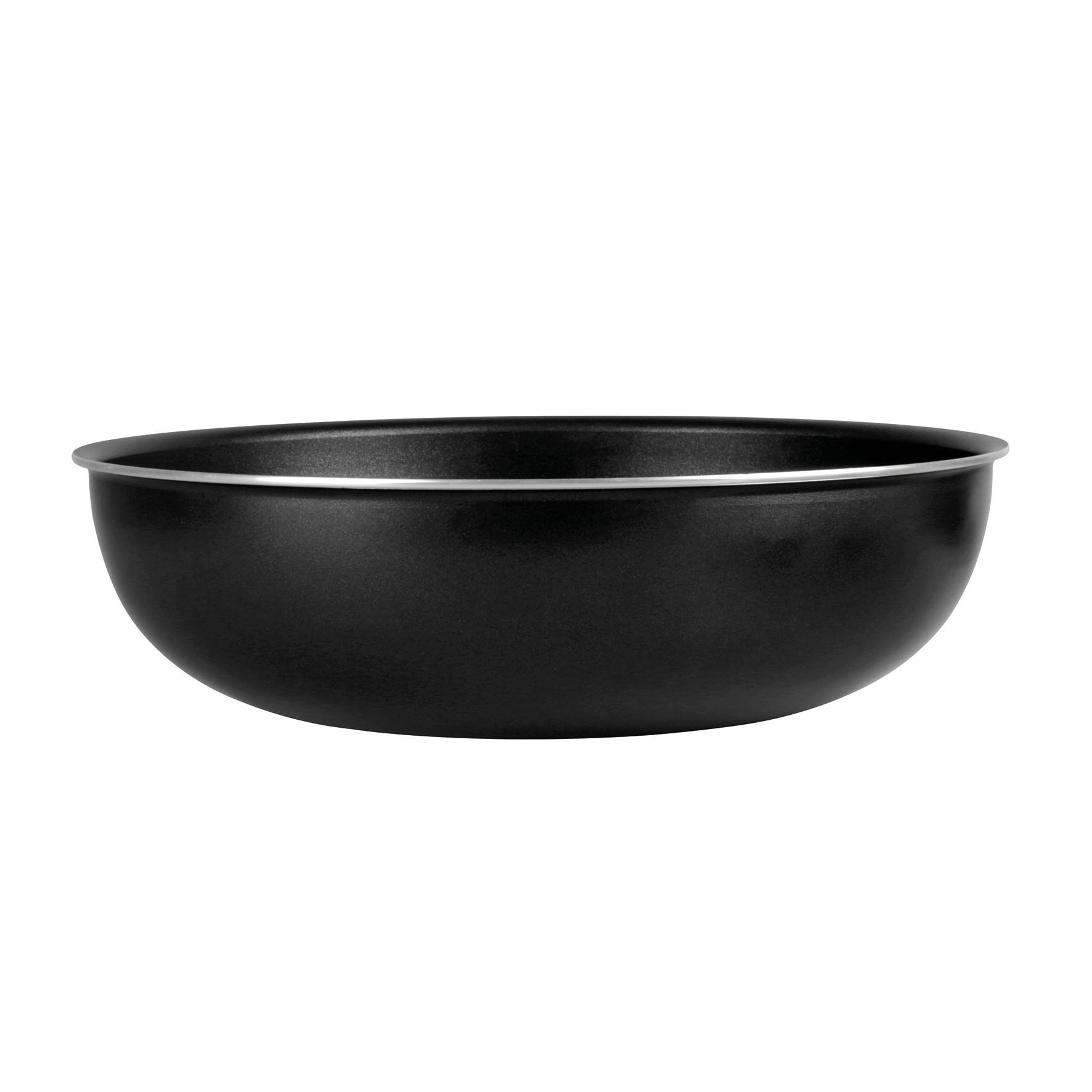 Image de Wok Aluminium pressé noir FAMILY Ø 28 cm H 7.5 cm + Couvercle vapeur en verre, Revêtement anti-adhésif sans PFOA, compatible manche SITRAMOVIBLE - Tous feux dont induction