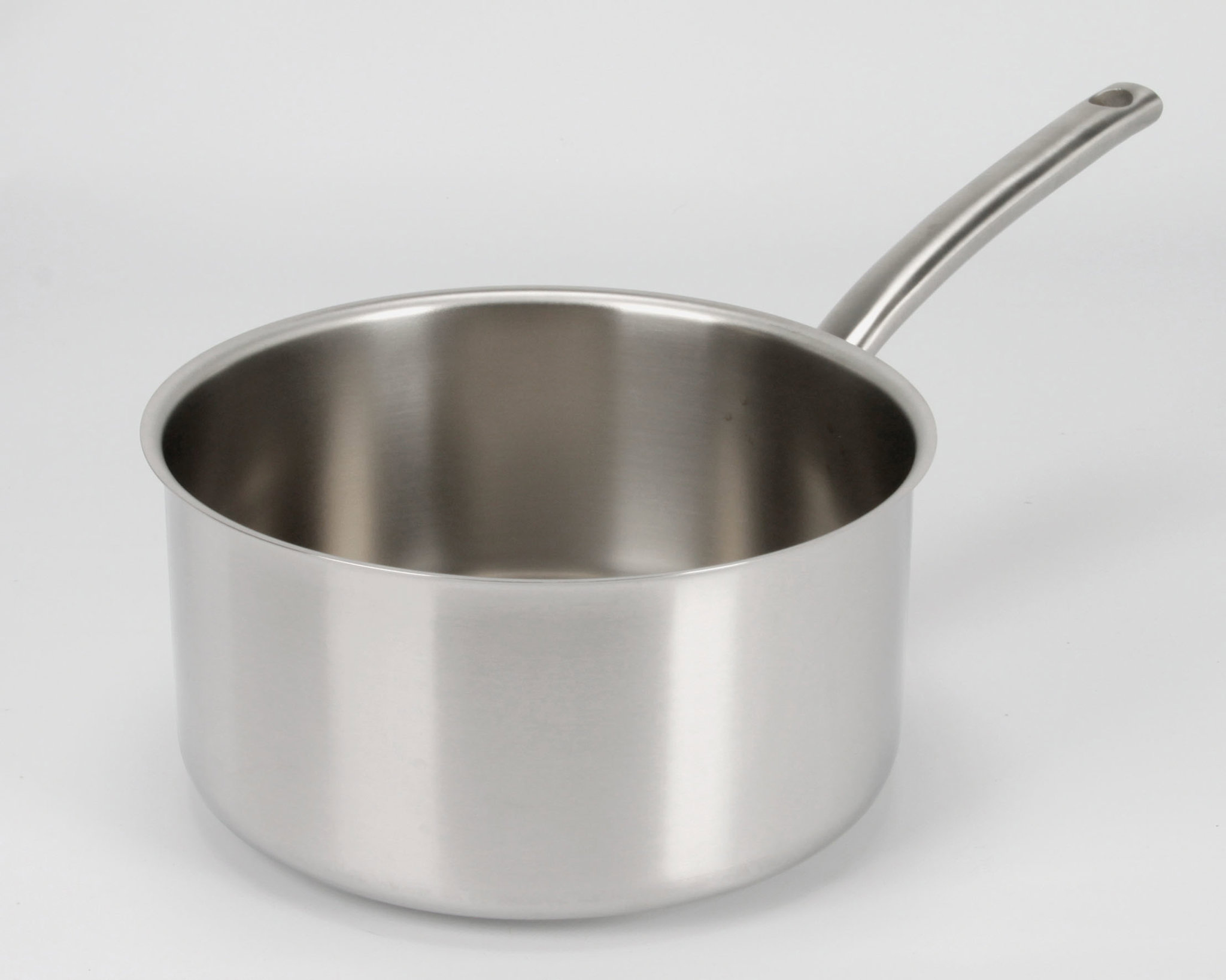 Image de Casserole BACCHUS PRO en acier inoxydable qualité professionnelle Ø 24 cm - tous feux dont induction - Manche ergonomique Thermo-résistant, Fond triple épaisseur