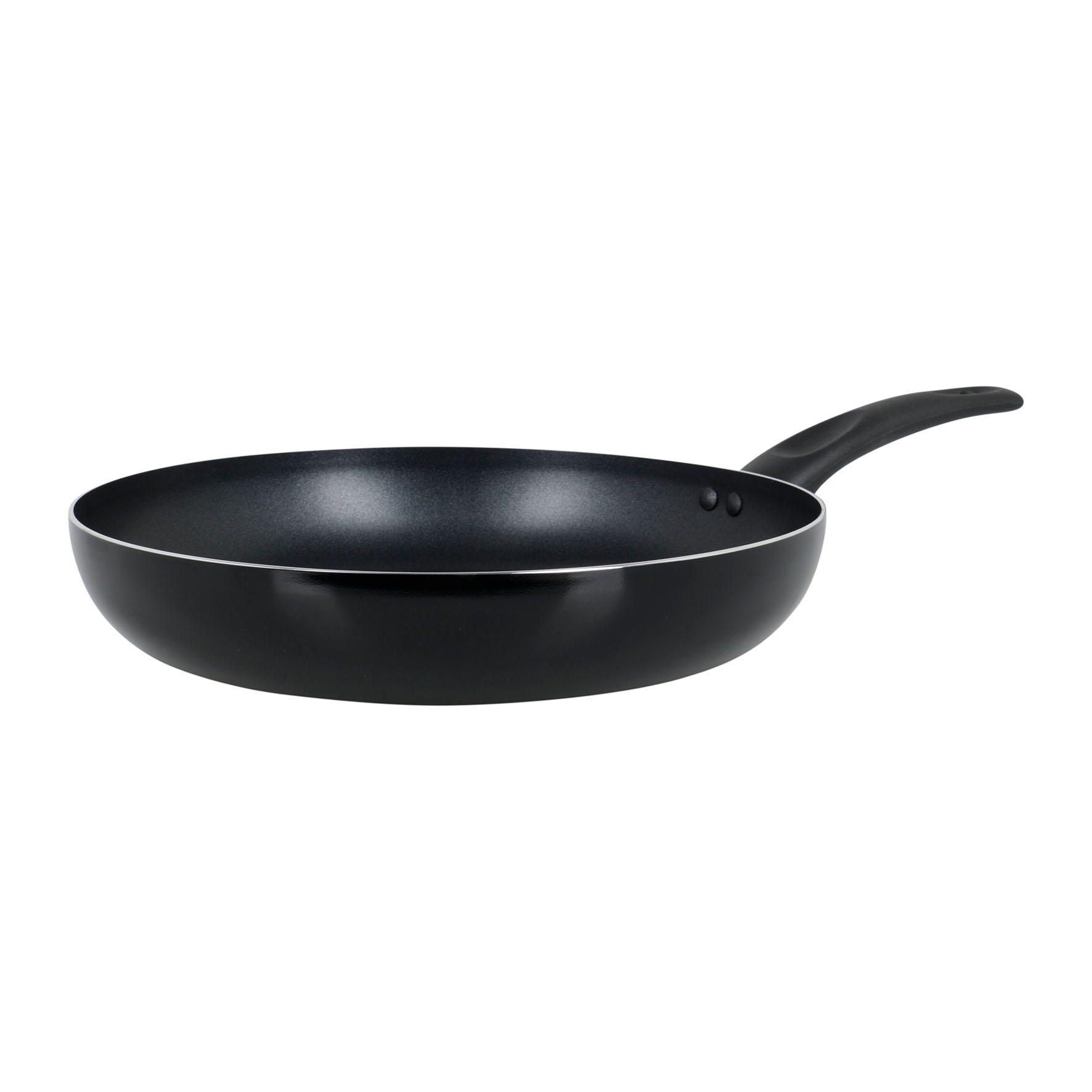 Image de Poêle en Aluminium pressé CARBONE Ø 32 cm Noir - Revêtement anti-adhérent sans PFOA - Manche thermorésistant - Tous feux SAUF Induction