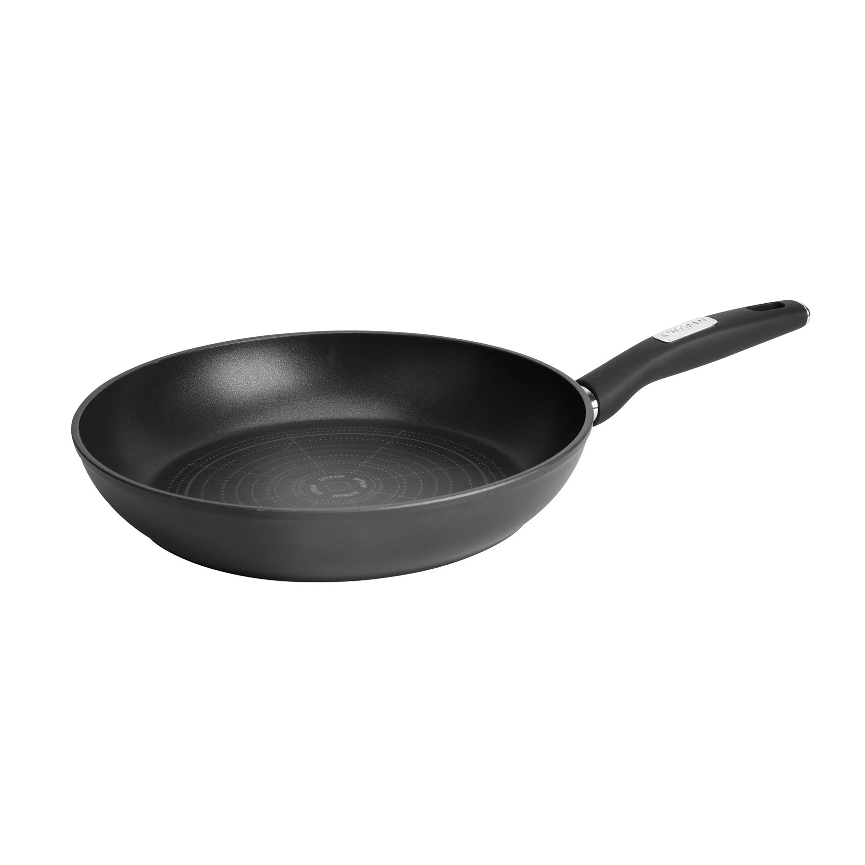 Image de Poêle Rossini diamètre 28cm en aluminium forgé & titane - revêtement noir anti-adhérent sans PFOA - manche soft touch - tous feux dont induction