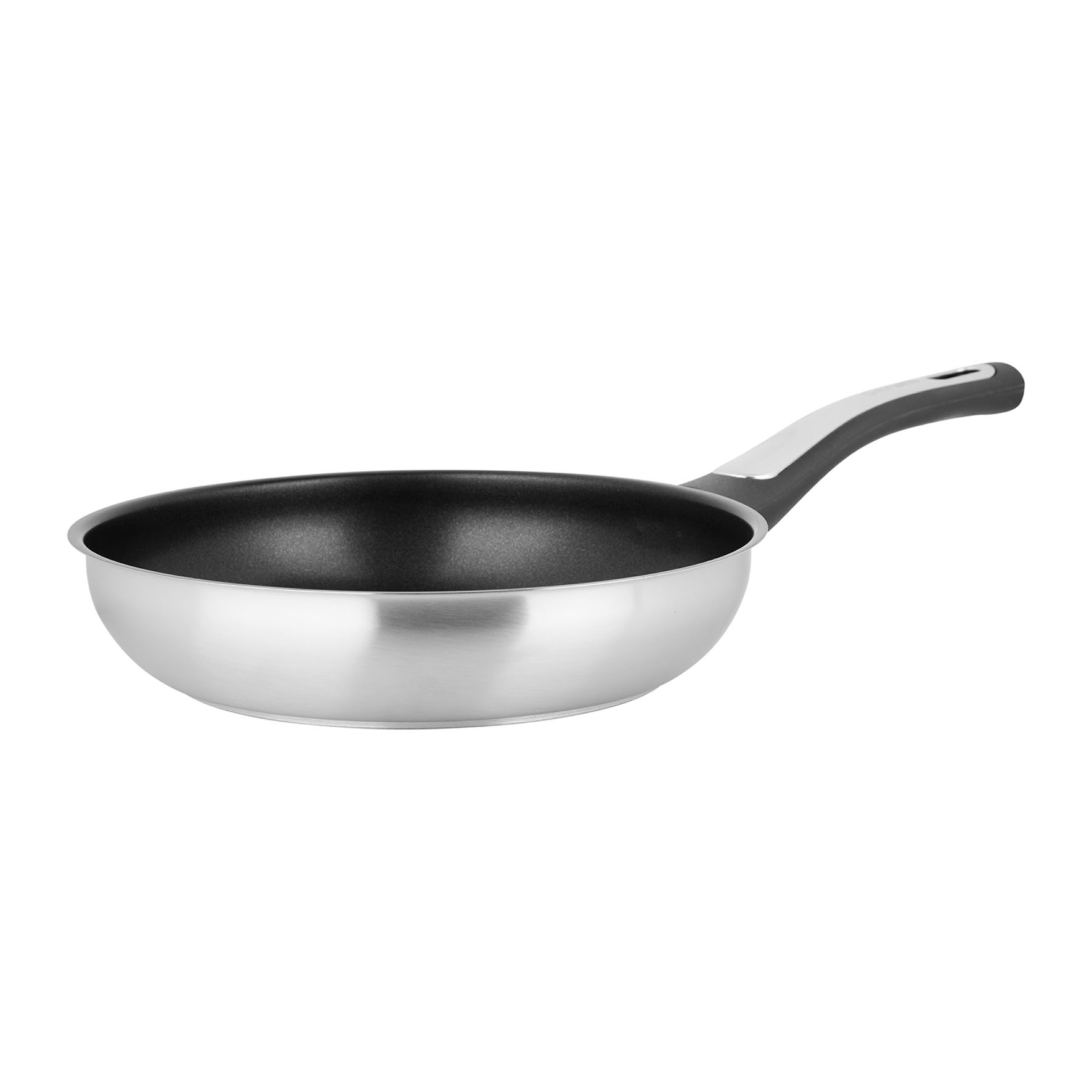 Image de Poêle Sitram Ø 24 cm en Acier Inoxydable recyclé - Revêtement intérieur sans PFOA - Tous feux dont induction