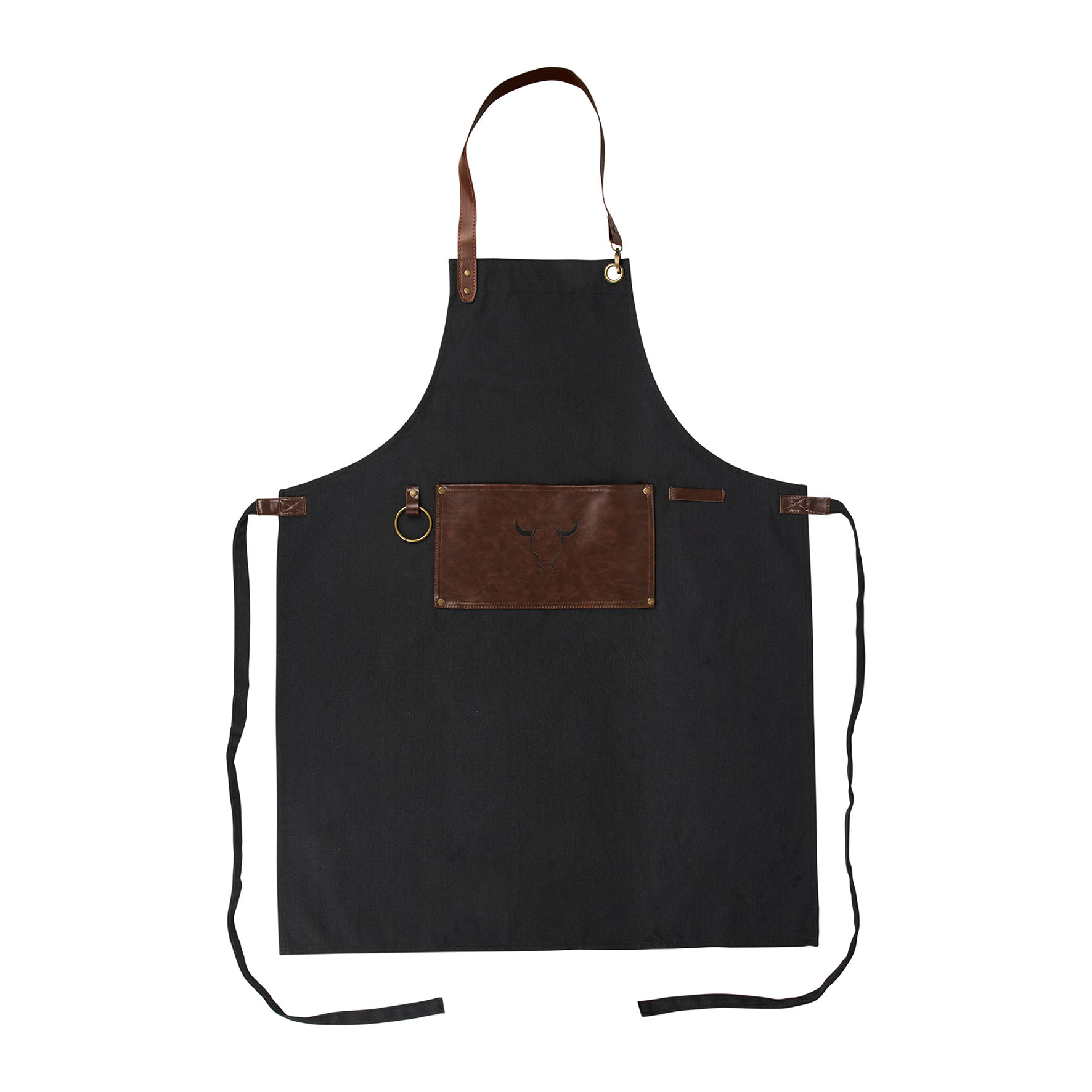 Image de Tablier en coton et polyester - Taille Adulte 68 x 90cm - Poche et anse effet cuir