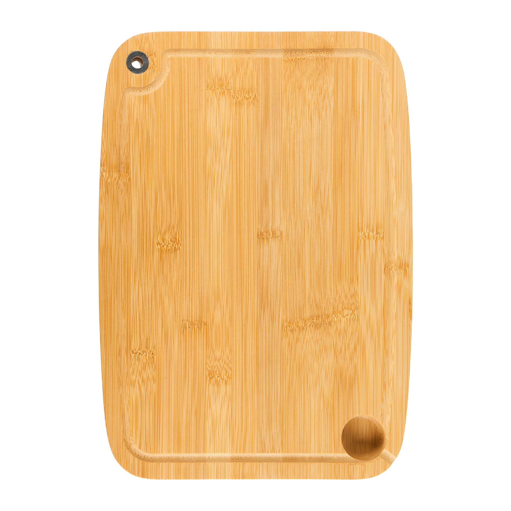 Image de Planche à découper Bambou L 40 cm l 28 cm Avec rigole et réservoir à jus