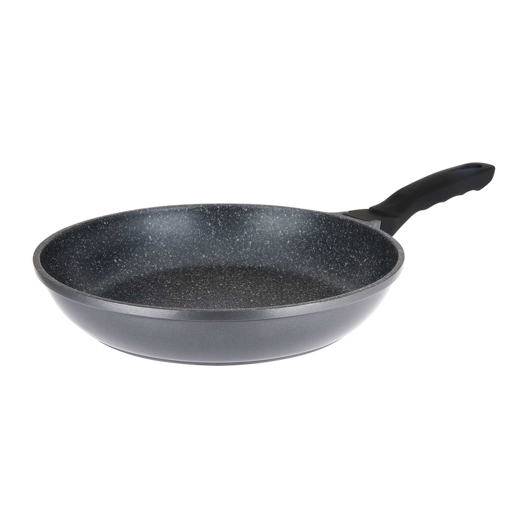 Image de Poêle Fonte d'aluminium Intérieur effet Pierre Ø26 cm H5 cm - Revêtement anti-adhésif Whitford Xylan 2 couches sans PFOA, Manche thermorésistant soft touch - Tous feux dont induction