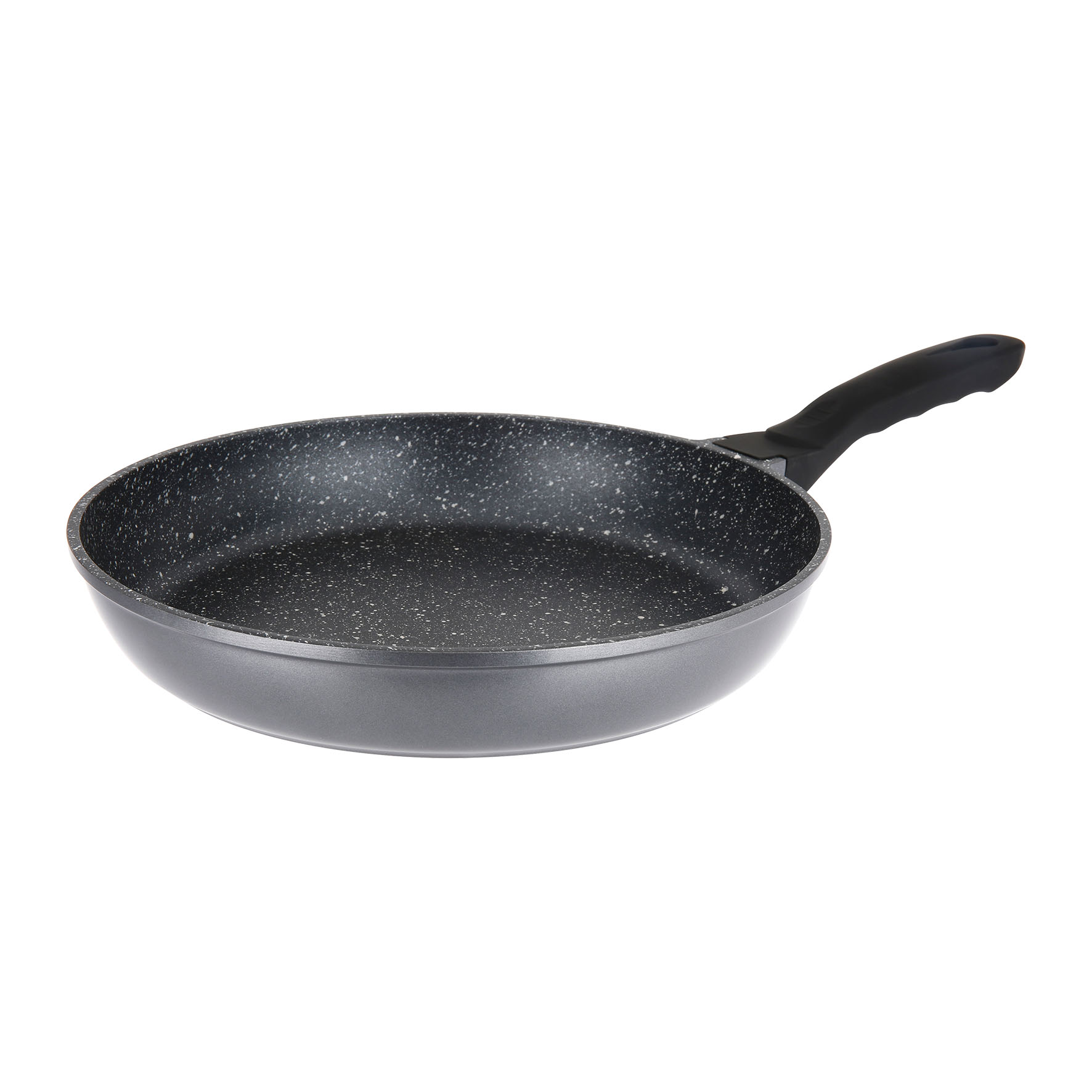 Image de Poêle Fonte d'aluminium Intérieur effet Pierre Ø28 cm H5 cm - Revêtement anti-adhésif Whitford Xylan 2 couches sans PFOA, Manche thermorésistant soft touch - Tous feux dont induction