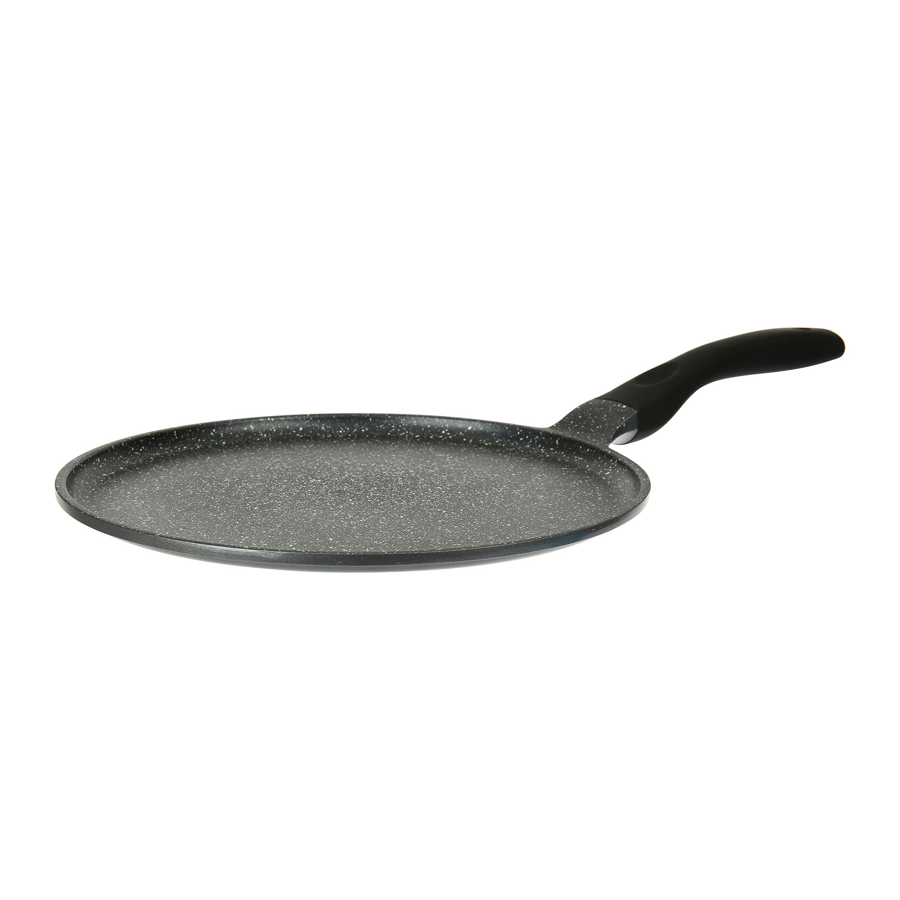 Image de Crêpière Fonte d'aluminium Ø 30 cm - Revêtement anti-adhésif sans PFOA Whitford Xylan 2 couches effet pierre - Manche thermorésistant soft touch - Tous feux dont induction