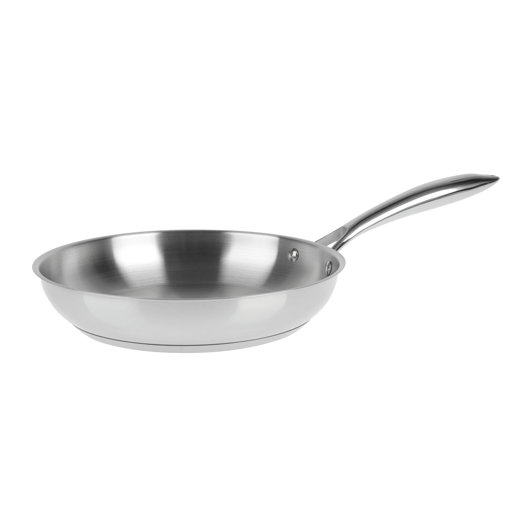 Image de Poêle Charleston en acier inoxydable qualité professionnelle Ø 24 cm - tous feux dont induction