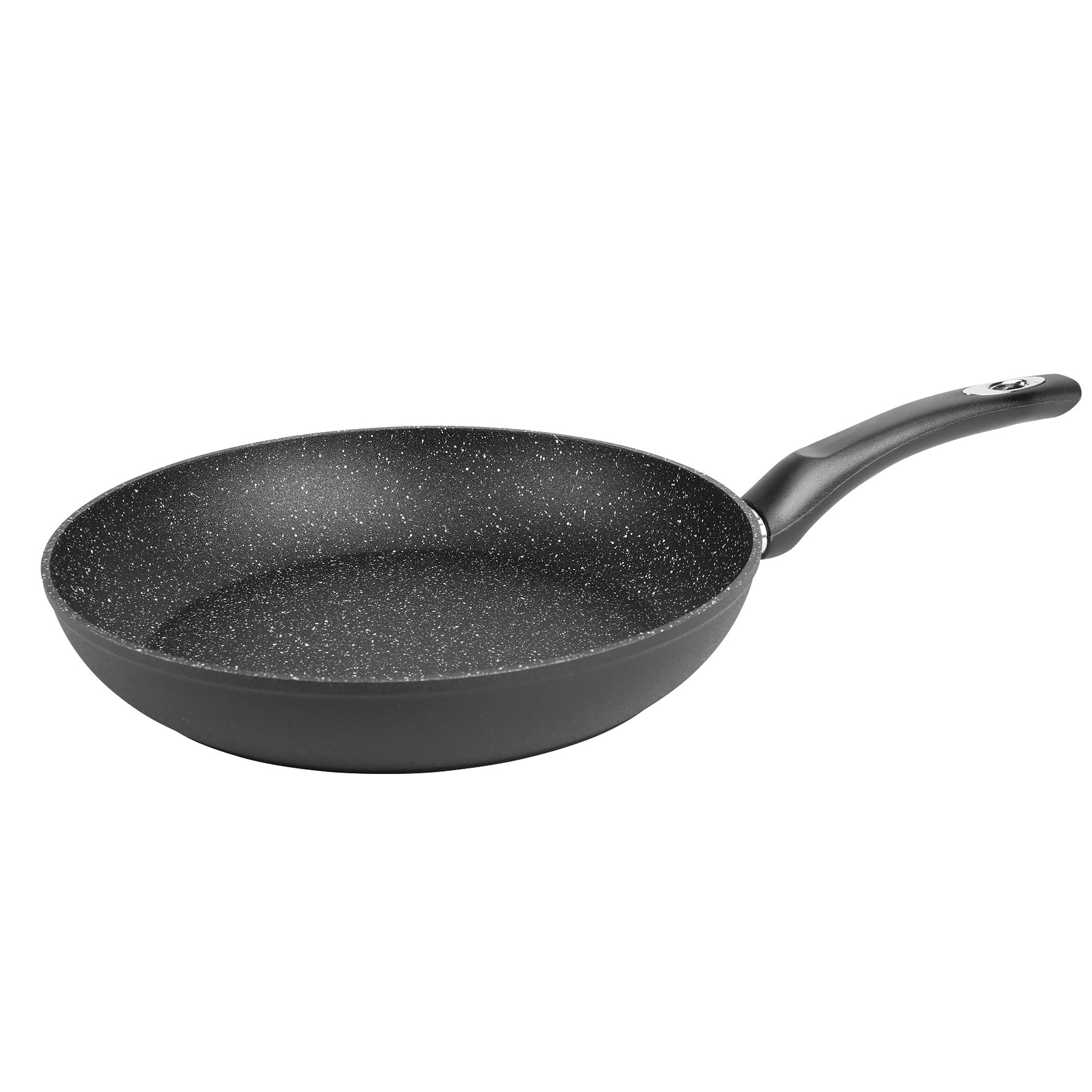 Image de Grande Poêle Granité diam. 30 cm en aluminium forgé revêtement noir anti-adhérent sans PFOA - aspect pierre - tous feux dont induction