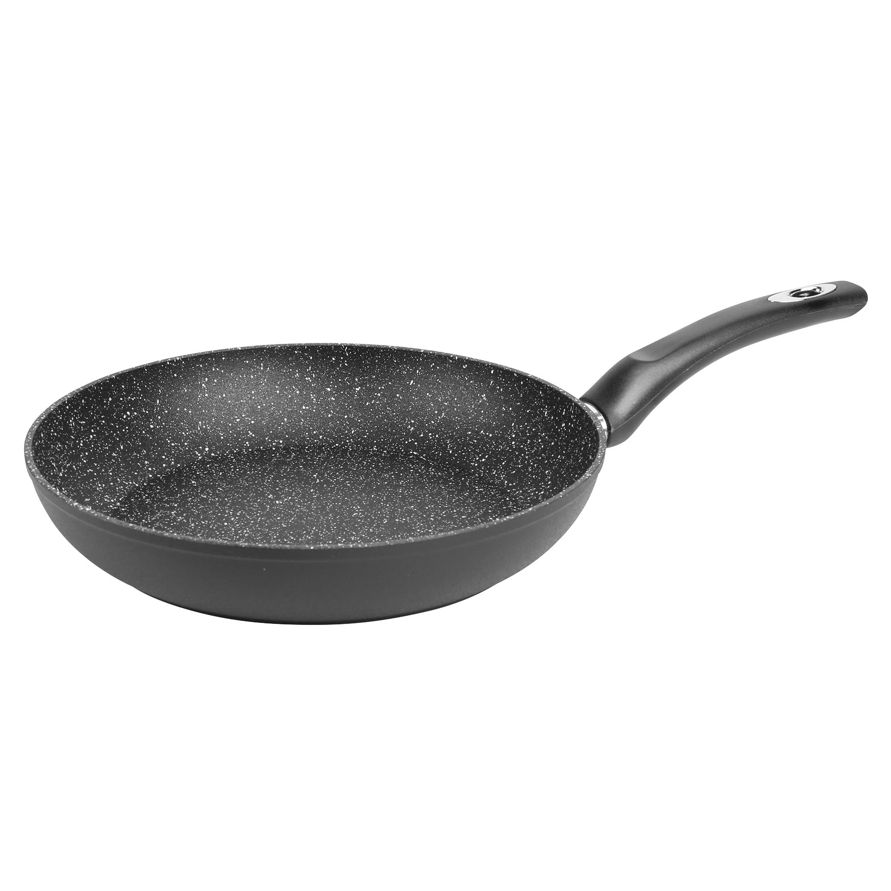 Image de Poêle Gamme Granité Ø24 cm en aluminium forgé noir - Revêtement intérieur effet pierre anti-adhérent sans PFOA - tous feux dont induction