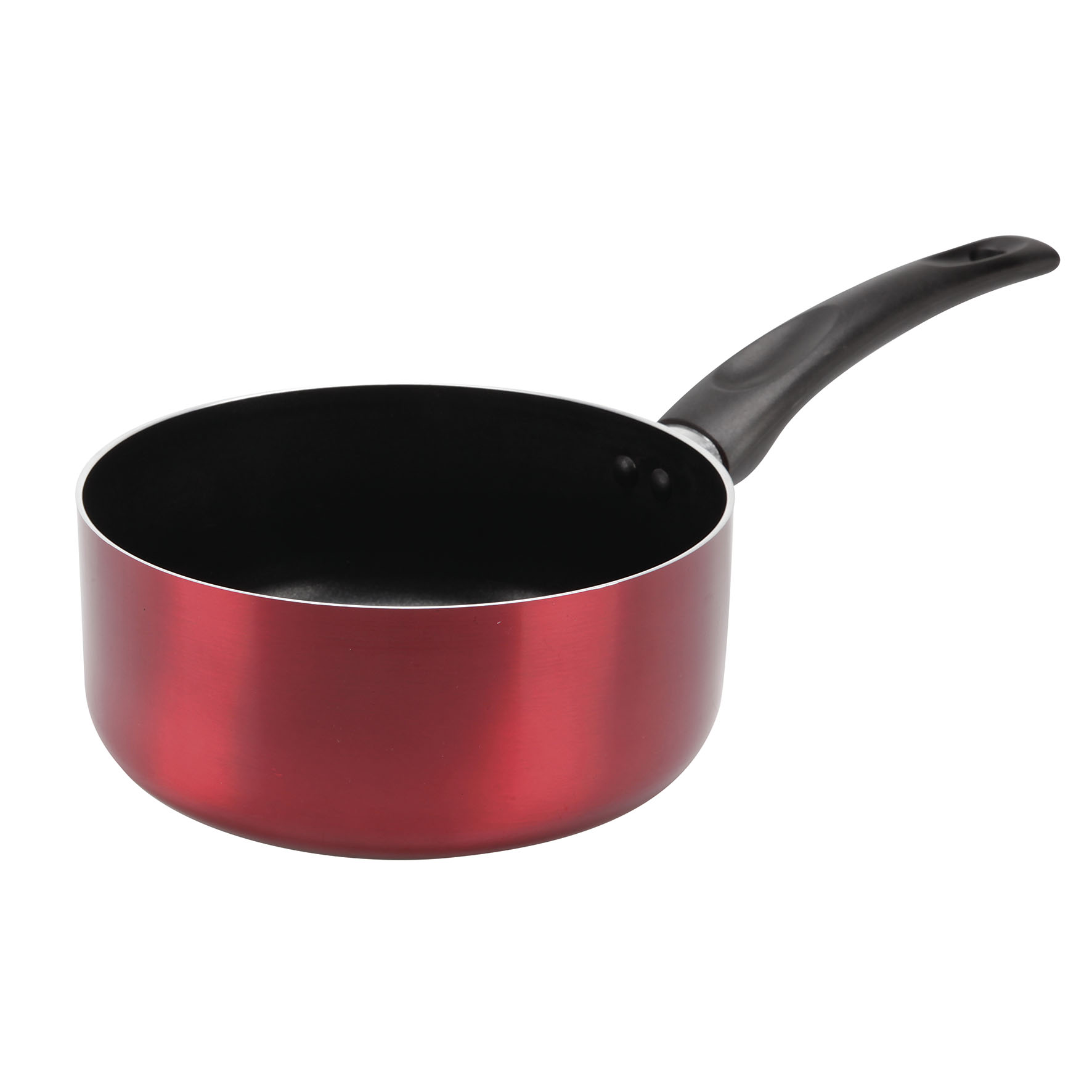 Image de Casserole en Aluminium pressé CHERRY Ø 20 cm - Revêtement anti-adhésif - Coloris Rouge métallisé - Tous feux dont induction