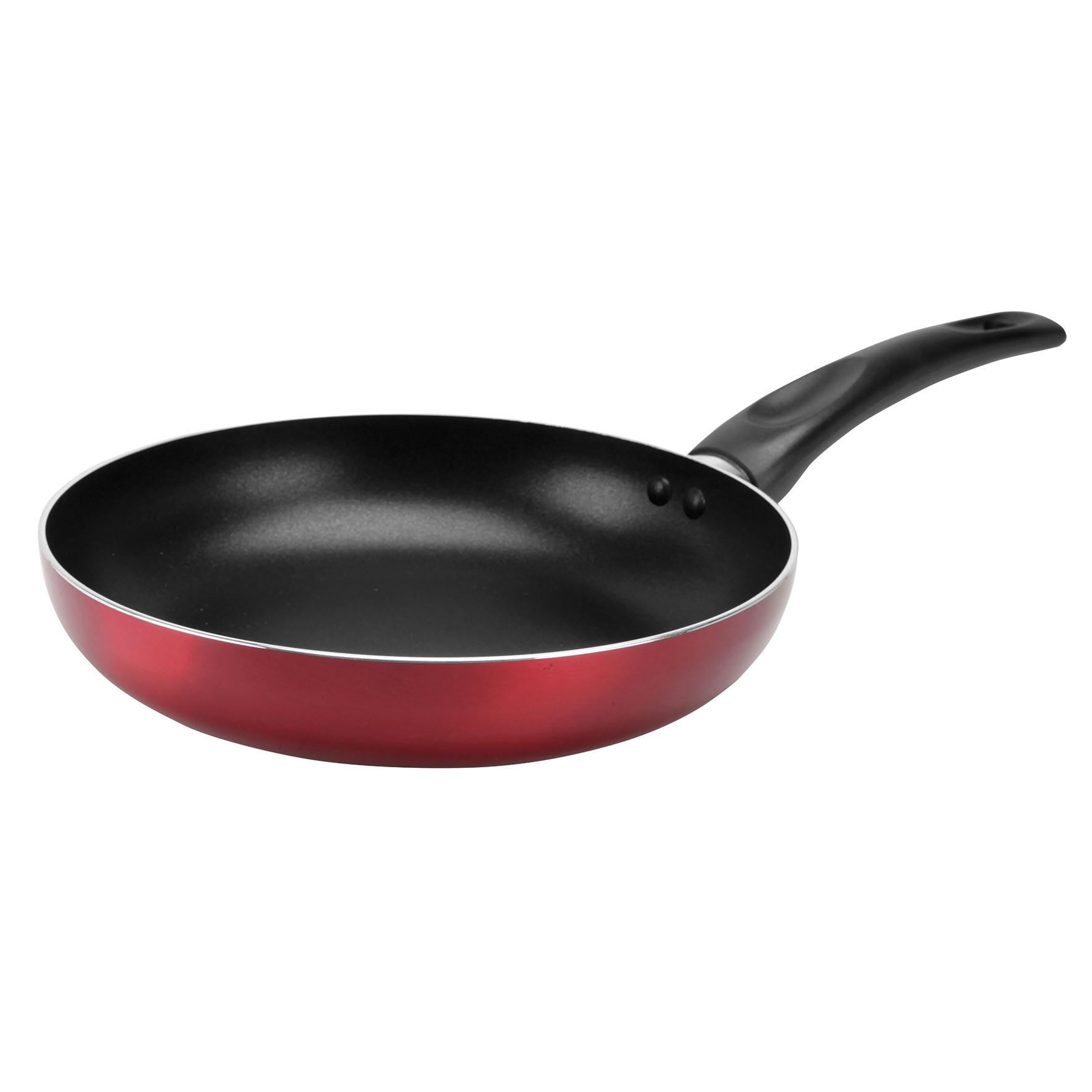 Image de Poêle en Aluminium pressé CHERRY Ø 24 cm - Revêtement anti-adhésif - Coloris Rouge métallisé - Tous feux dont induction