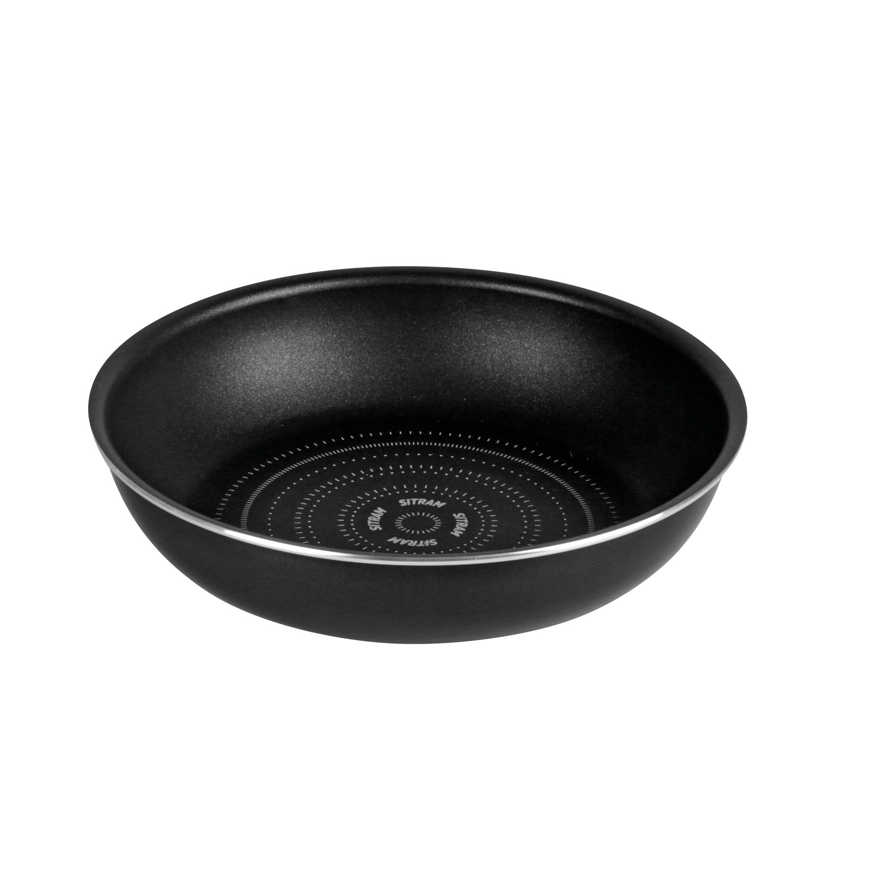 Image de Poêle aluminium Ø20 cm SITRAMOVIBLE H5 cm - Revêtement intérieur noir anti-adhésif sans PFOA - Tous feux dont induction - Manche non Fourni