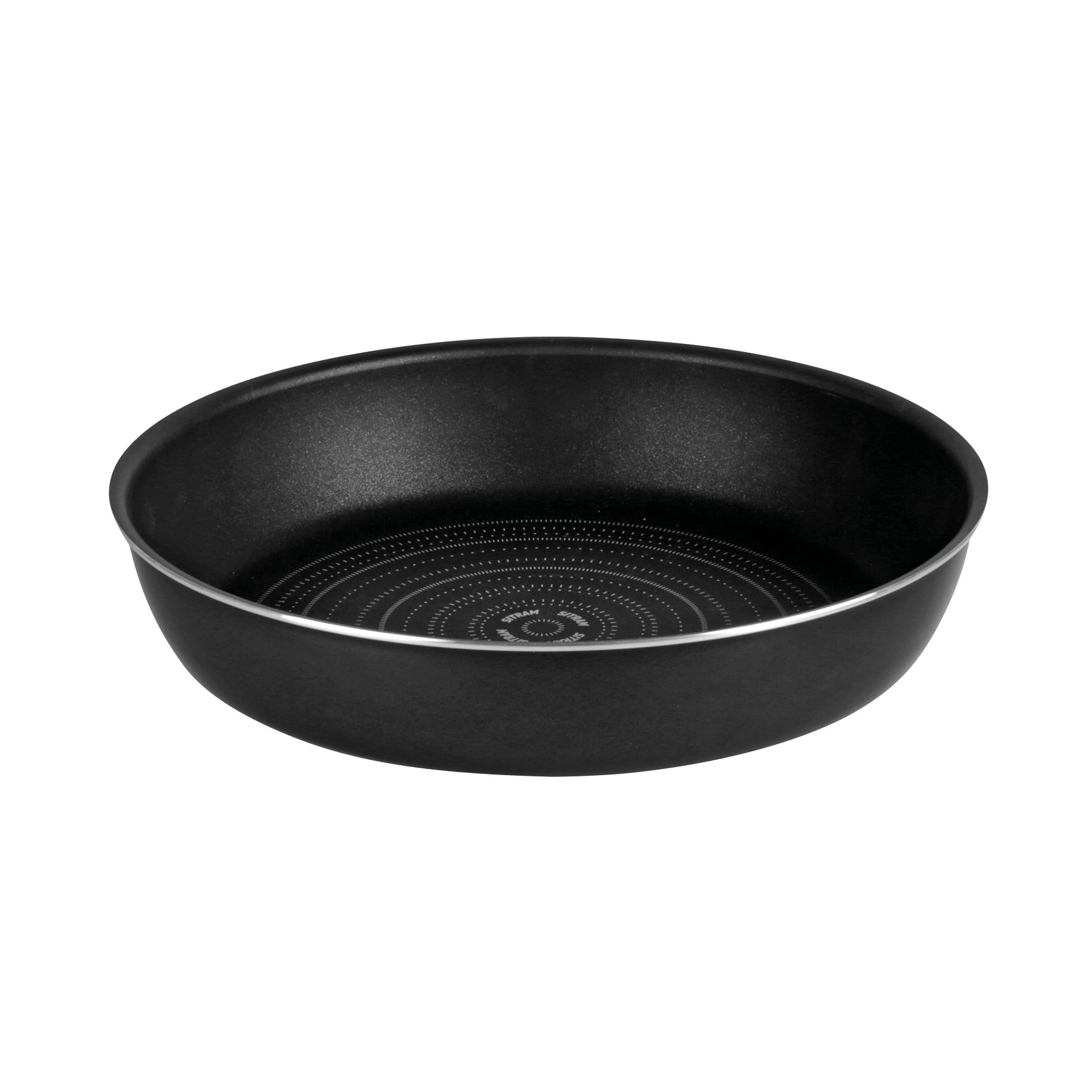 Image de Poêle aluminium Ø28 cm SITRAMOVIBLE H 5,8 cm - Revêtement intérieur noir anti-adhésif sans PFOA - Tous feux dont induction - Manche non Fourni