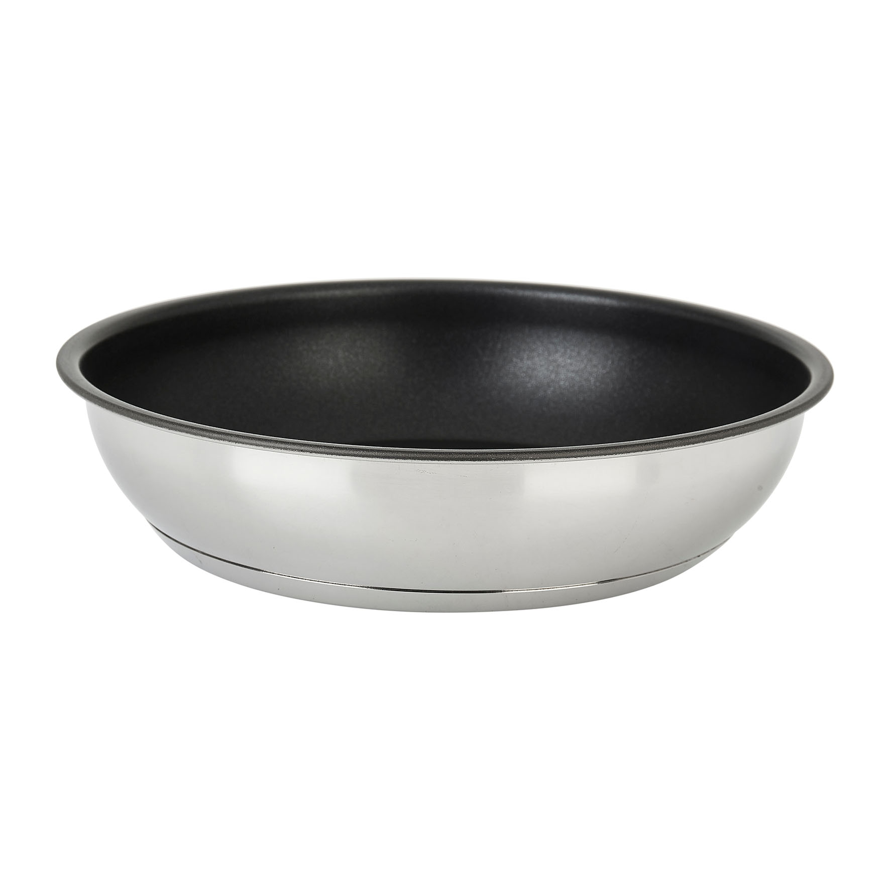 Image de Poêle Inox amovible Gamme SITRAMOVIBLE ARPEGE Ø 20 cm H 4,5 cm - Revêtement intérieur anti-adhésif sans PFOA - Tous feux dont induction - vendu sans le manche