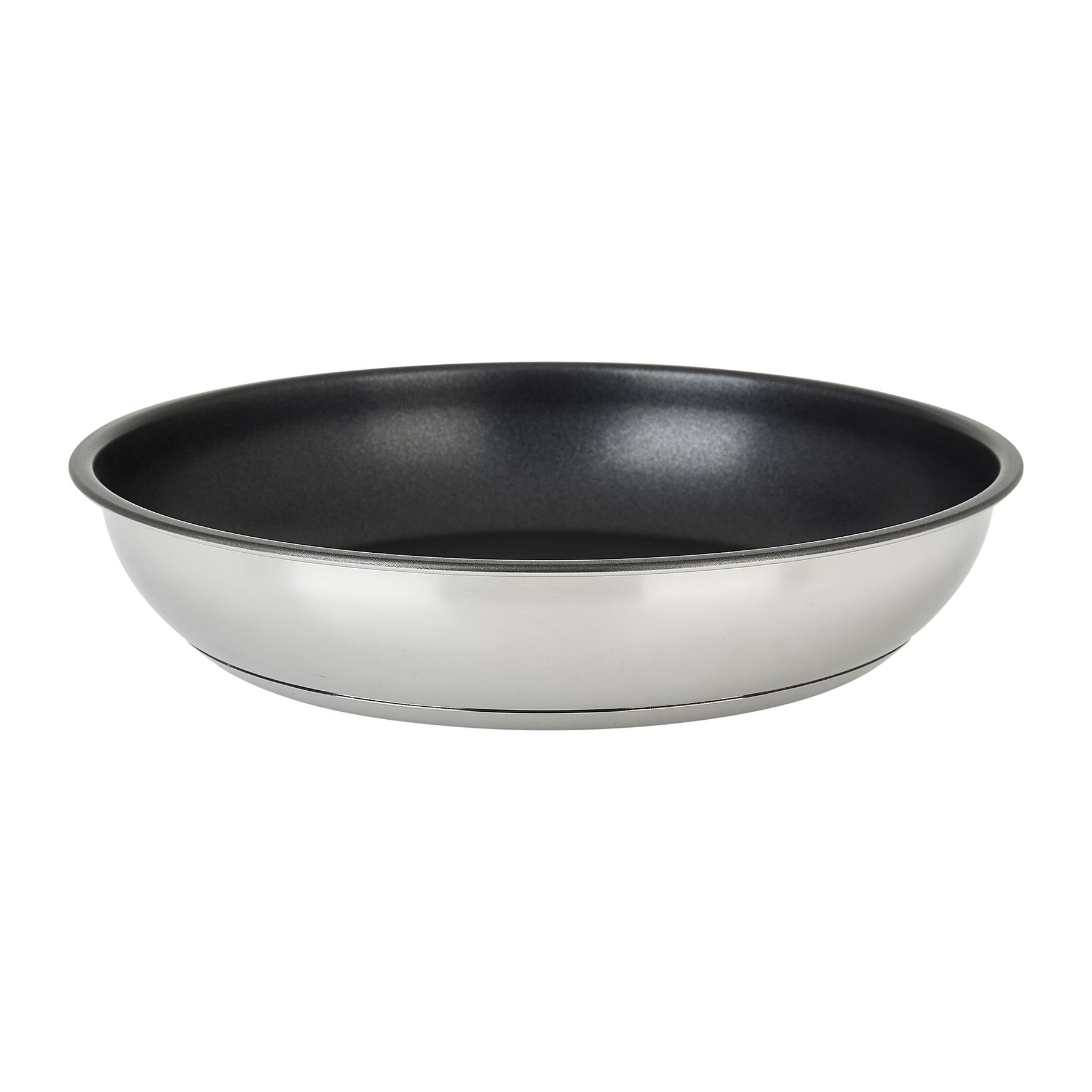 Image de Poêle Inox amovible Gamme SITRAMOVIBLE ARPEGE Ø 24 cm H 4,5 cm - Revêtement intérieur anti-adhésif sans PFOA - Tous feux dont induction - vendu sans le manche