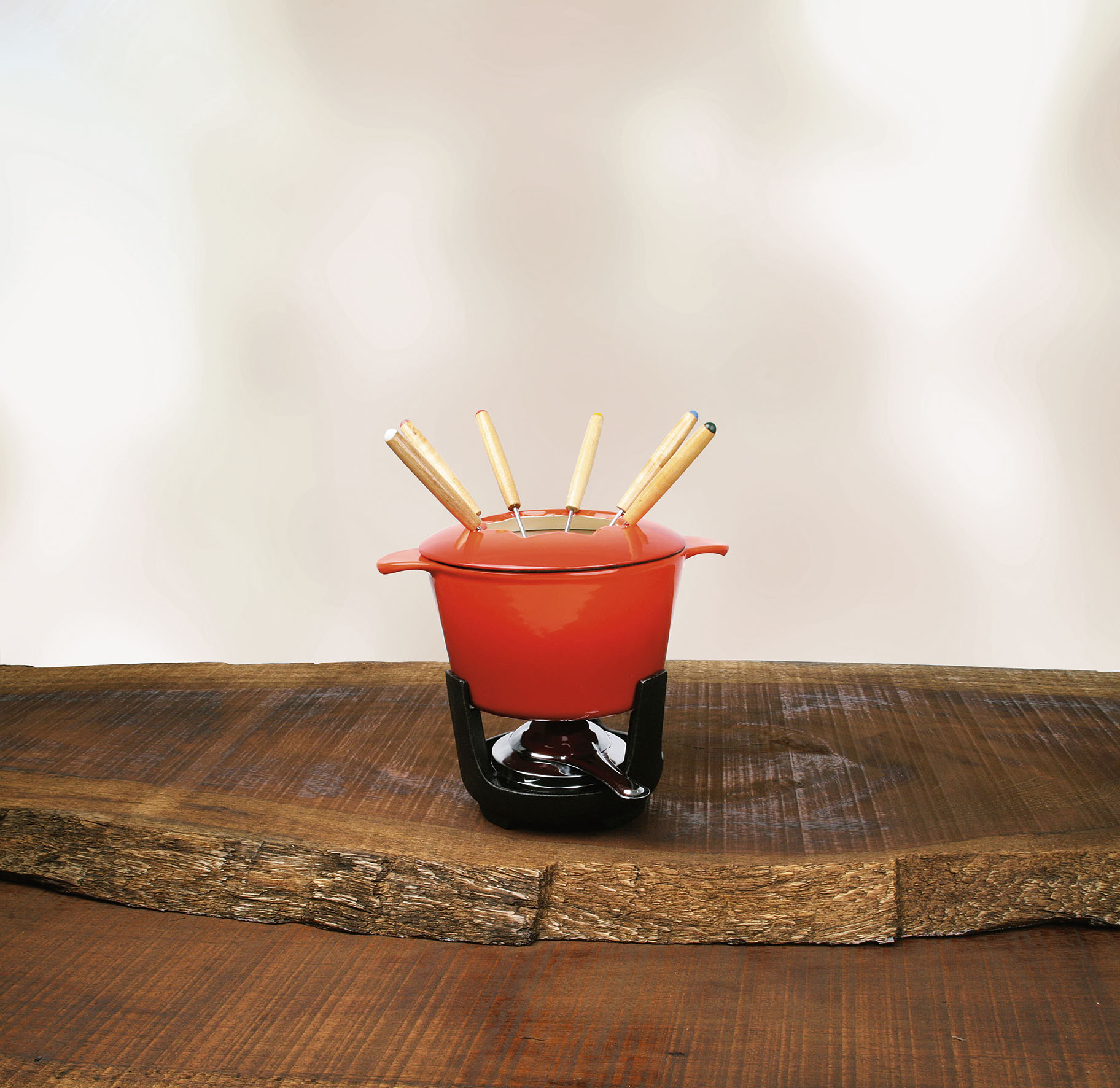 Image de Service à Fondue en Fonte émaillée 10 Pièces