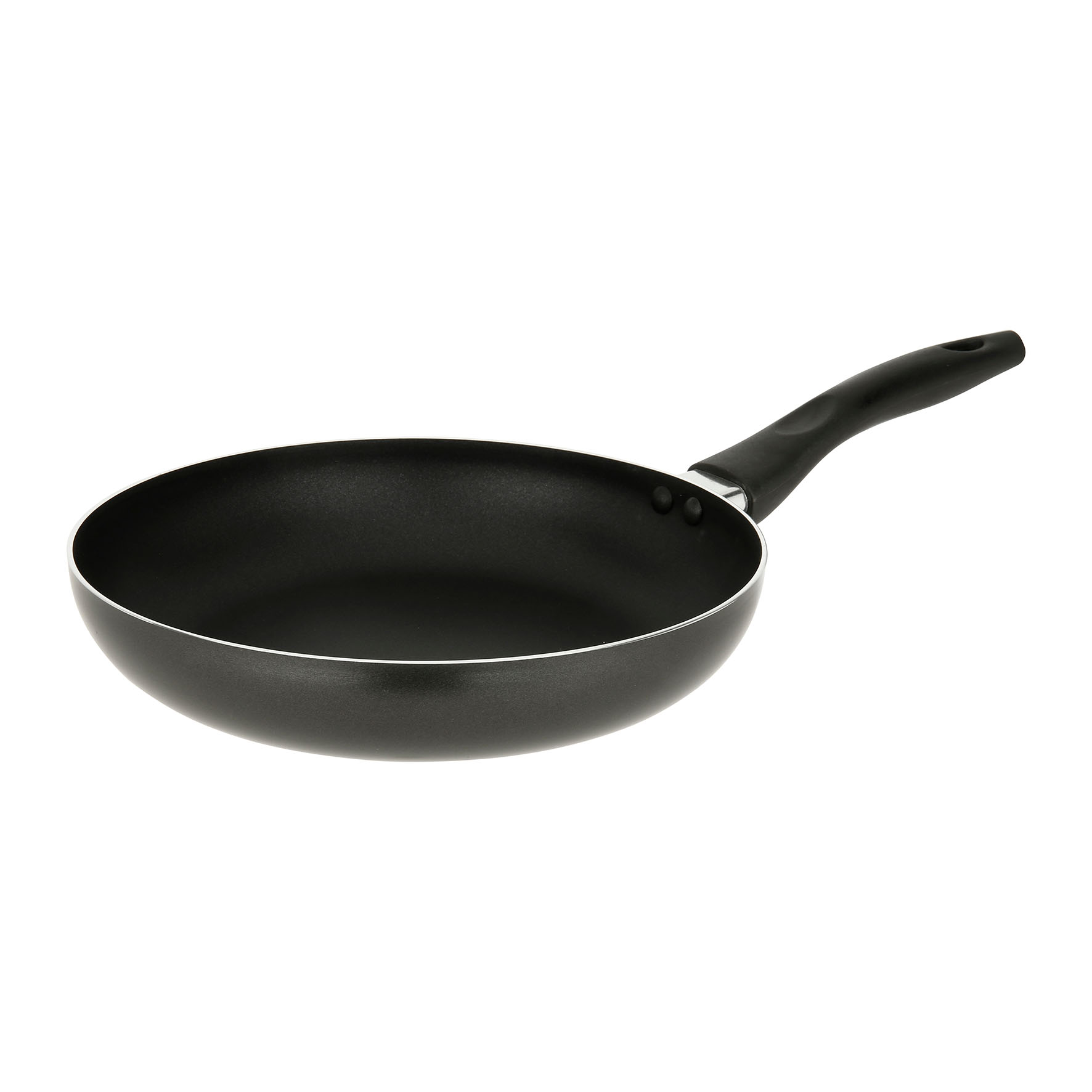 Image de Poêle Aluminium Grise Ø24 cm Gamme BRUME - Revêtement intérieur anti-adhésif - poignée thermorésistante - Tous feux sauf induction