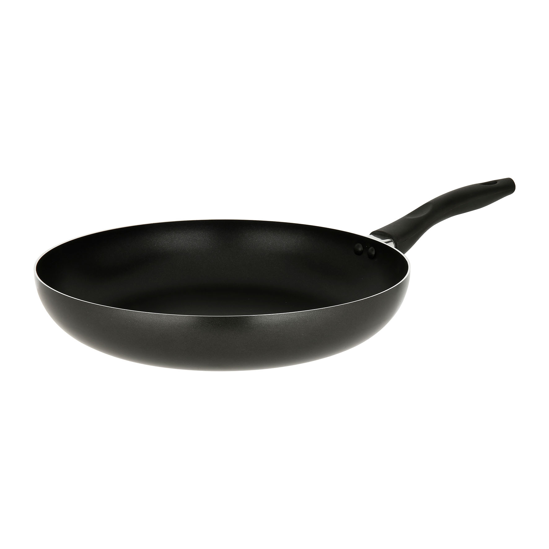 Image de  Poêle Aluminium Grise Ø30 cm Gamme BRUME - Revêtement intérieur anti-adhésif - poignée thermorésistante - Tous feux sauf induction