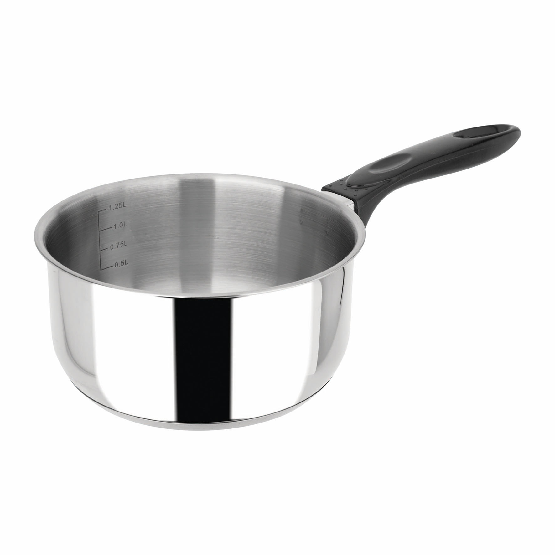 Image de Casserole Acier Inoxydable Ø 16 cm - Poignée Thermorésistante - Tous Feux dont Induction