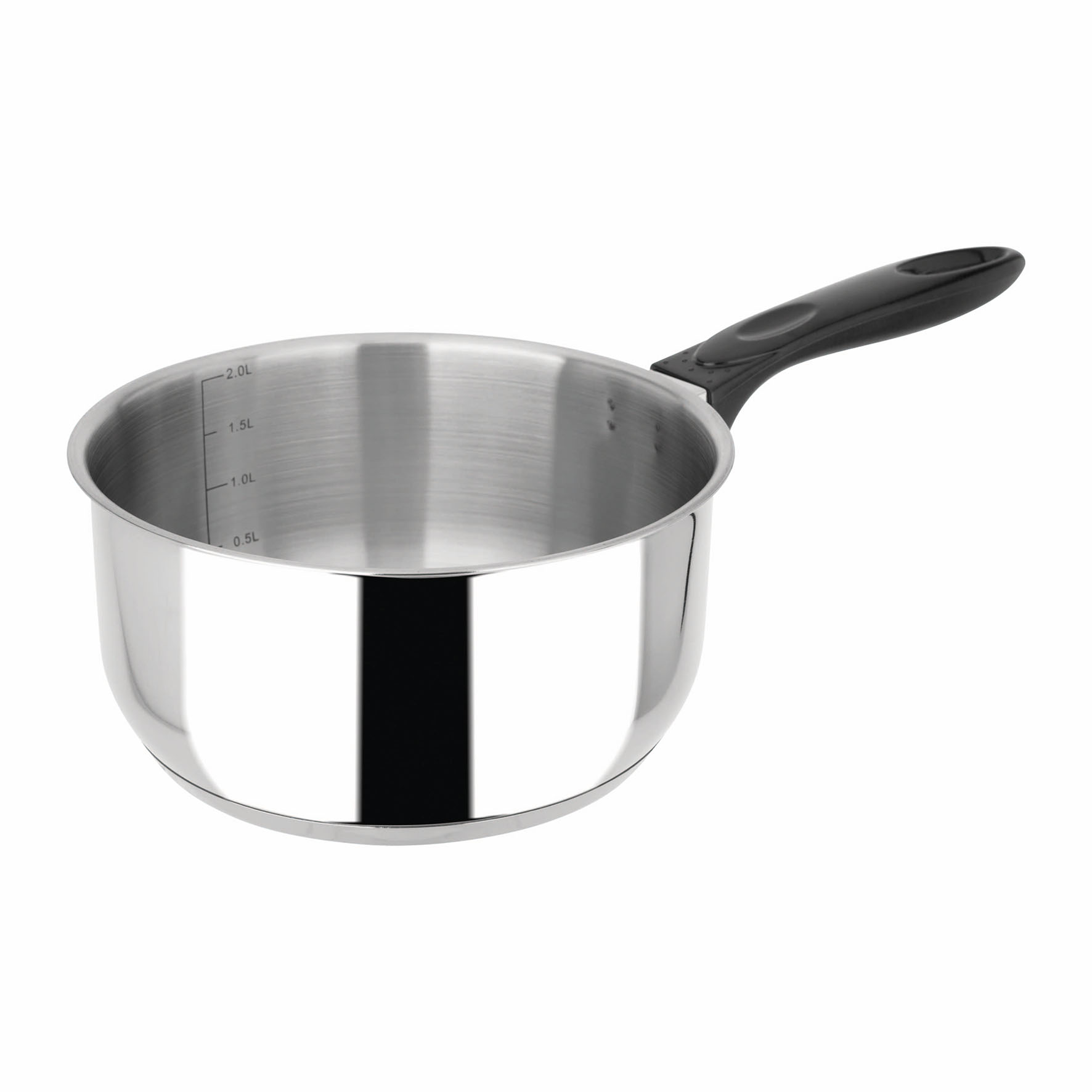 Image de Casserole Acier Inoxydable Ø 18 cm - Poignée Thermorésistante - Tous Feux dont Induction