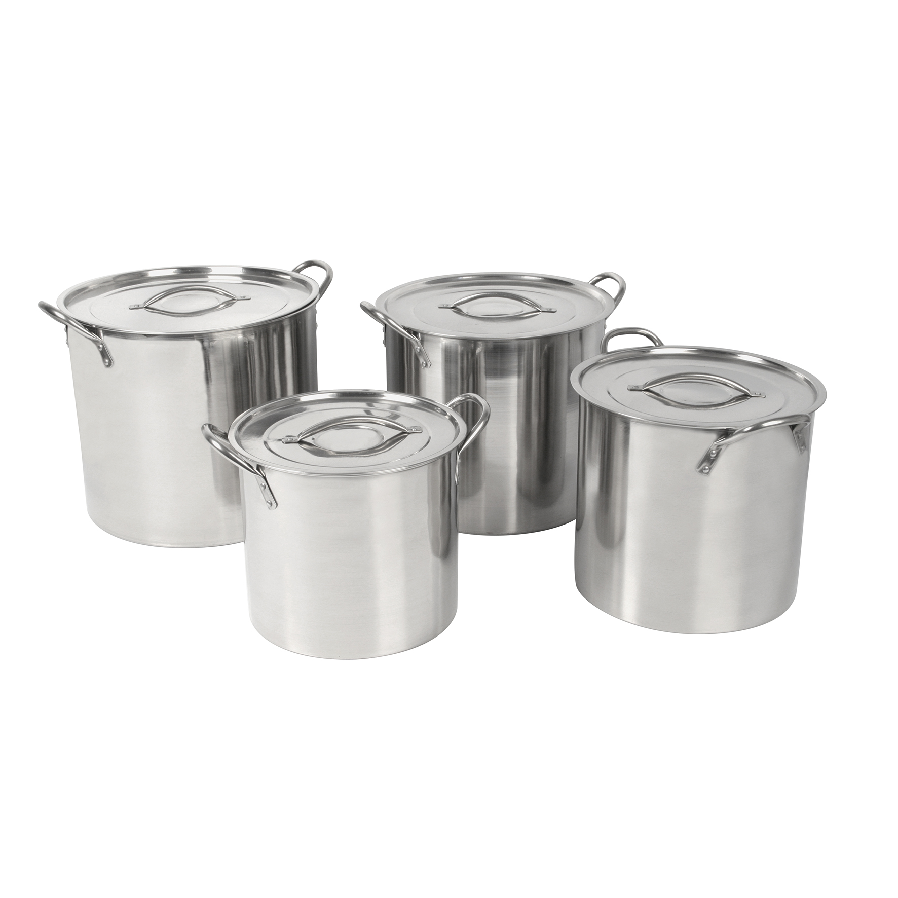Image de Lot de 4 Traiteurs en Acier Inoxydable 8, 12, 16 et 18,5 Litres - Tous feux sauf Induction